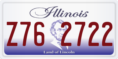 IL license plate Z762722