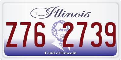 IL license plate Z762739