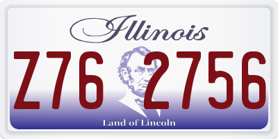IL license plate Z762756