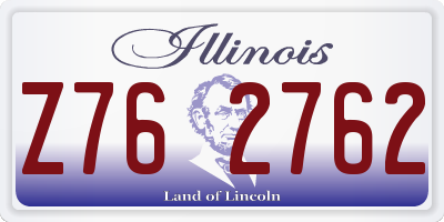 IL license plate Z762762