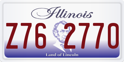 IL license plate Z762770
