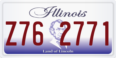 IL license plate Z762771