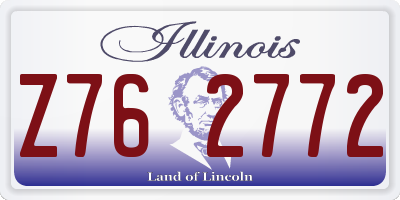 IL license plate Z762772
