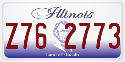 IL license plate Z762773