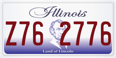 IL license plate Z762776