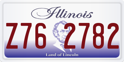 IL license plate Z762782