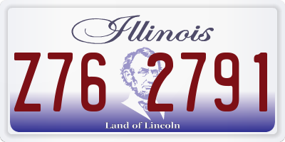 IL license plate Z762791