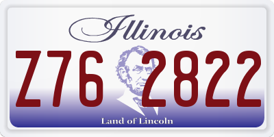 IL license plate Z762822