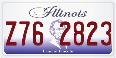 IL license plate Z762823