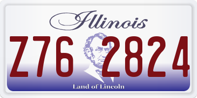 IL license plate Z762824