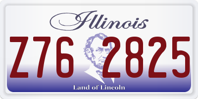 IL license plate Z762825