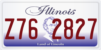 IL license plate Z762827