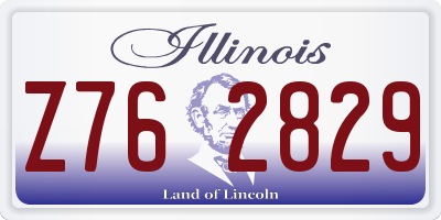 IL license plate Z762829