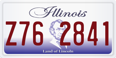 IL license plate Z762841