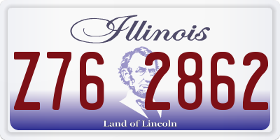 IL license plate Z762862