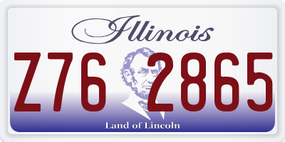 IL license plate Z762865