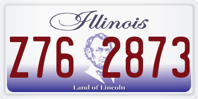 IL license plate Z762873