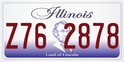 IL license plate Z762878