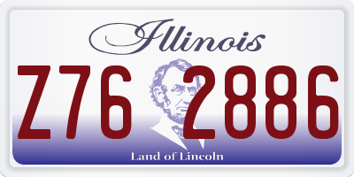 IL license plate Z762886