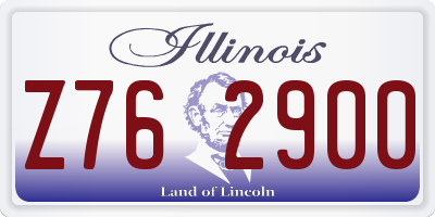 IL license plate Z762900