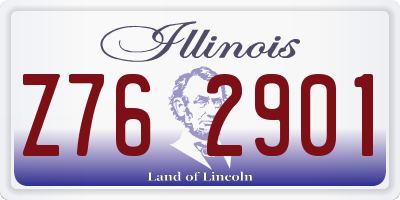IL license plate Z762901