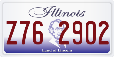 IL license plate Z762902