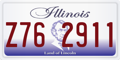 IL license plate Z762911