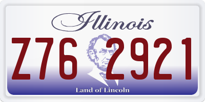 IL license plate Z762921
