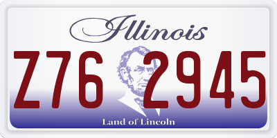 IL license plate Z762945