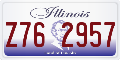 IL license plate Z762957