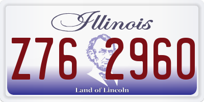 IL license plate Z762960
