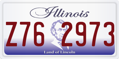 IL license plate Z762973