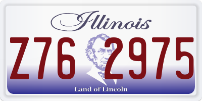 IL license plate Z762975