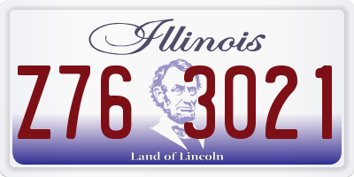IL license plate Z763021