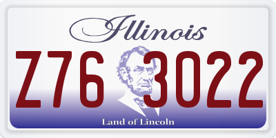IL license plate Z763022