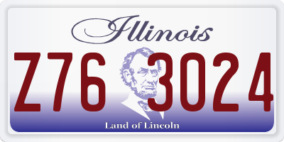 IL license plate Z763024