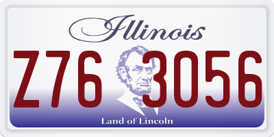IL license plate Z763056