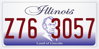 IL license plate Z763057