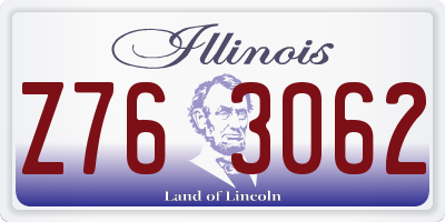 IL license plate Z763062