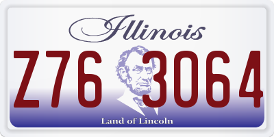 IL license plate Z763064