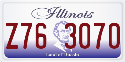 IL license plate Z763070