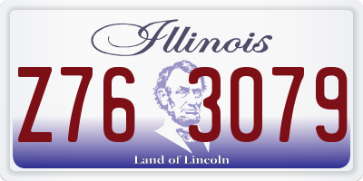 IL license plate Z763079