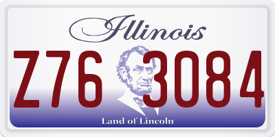 IL license plate Z763084