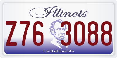 IL license plate Z763088