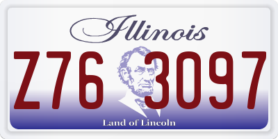 IL license plate Z763097