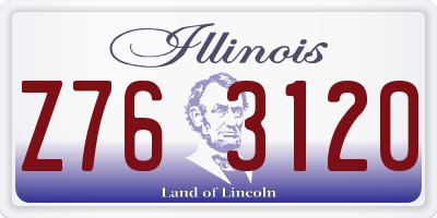 IL license plate Z763120