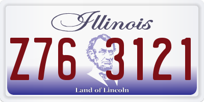 IL license plate Z763121