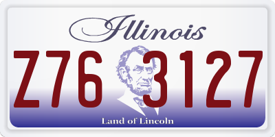 IL license plate Z763127