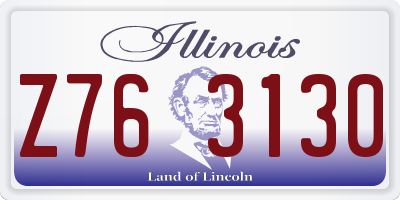 IL license plate Z763130