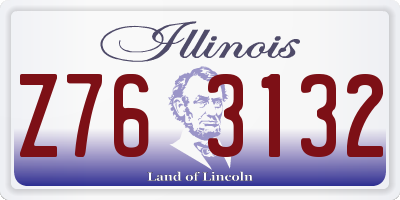 IL license plate Z763132